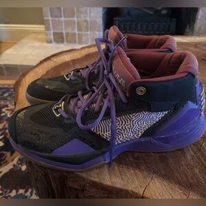 New Balance Kawhi Black Prism Purple Gum Mens Size 8